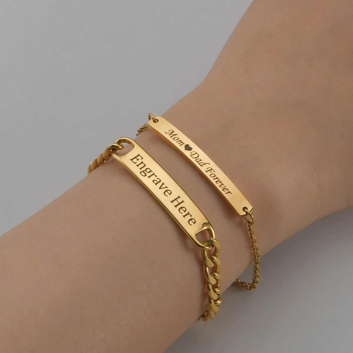 Custom Name Engraved Bracelet