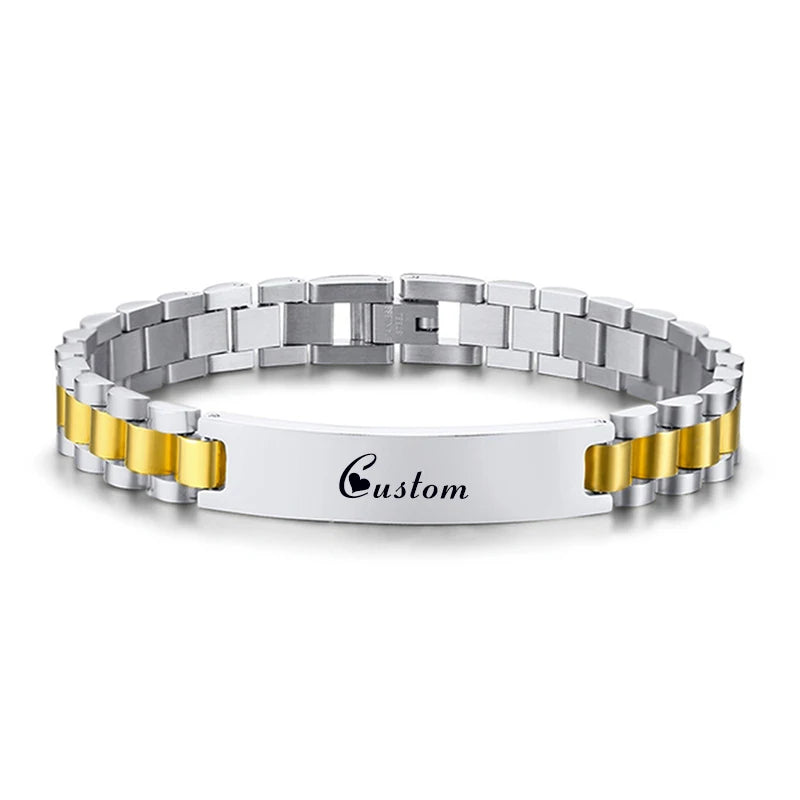 Custom Name Engraved Bracelet