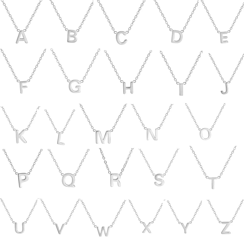 Minimal Letter Necklace