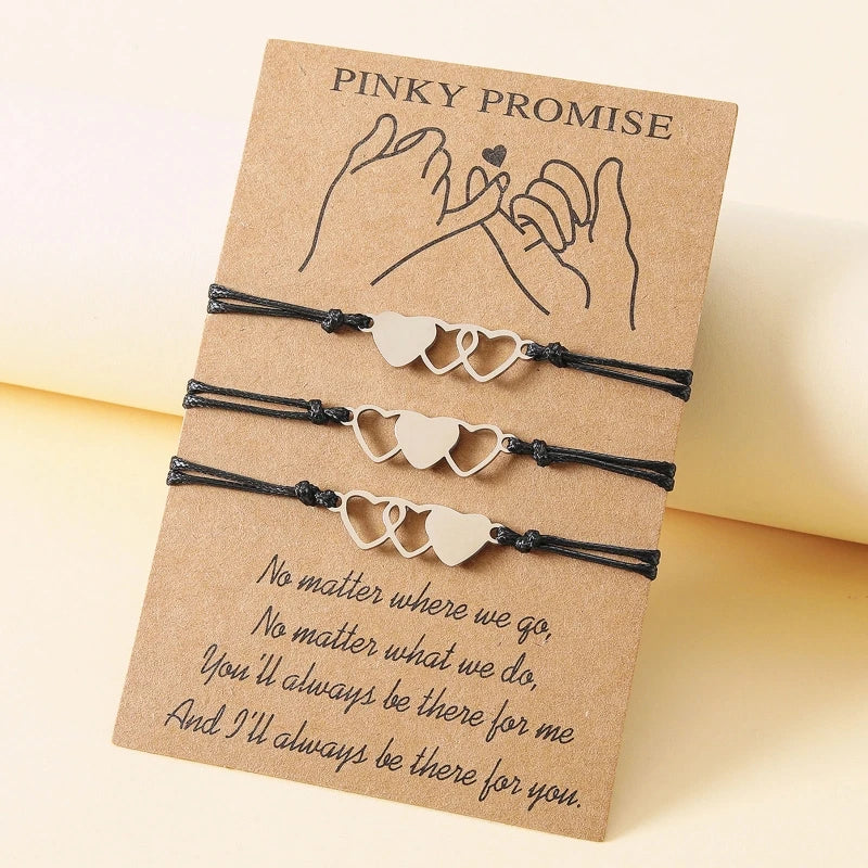 2/3/4 Pcs Best Friend Wax Bracelets
