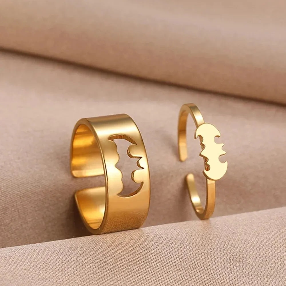 2 Pieces Batman Matching Ring