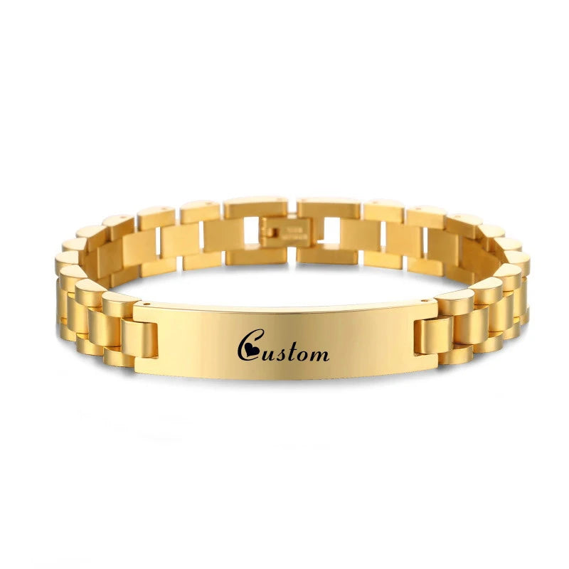 Custom Name Engraved Bracelet