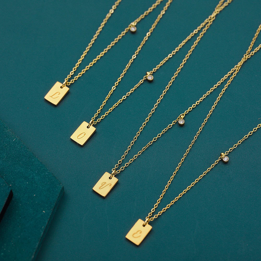 Initial Pendant Necklace