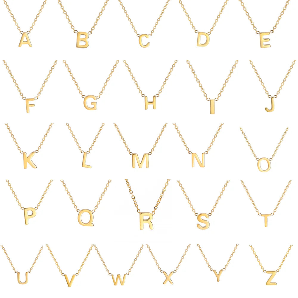 Minimal Letter Necklace