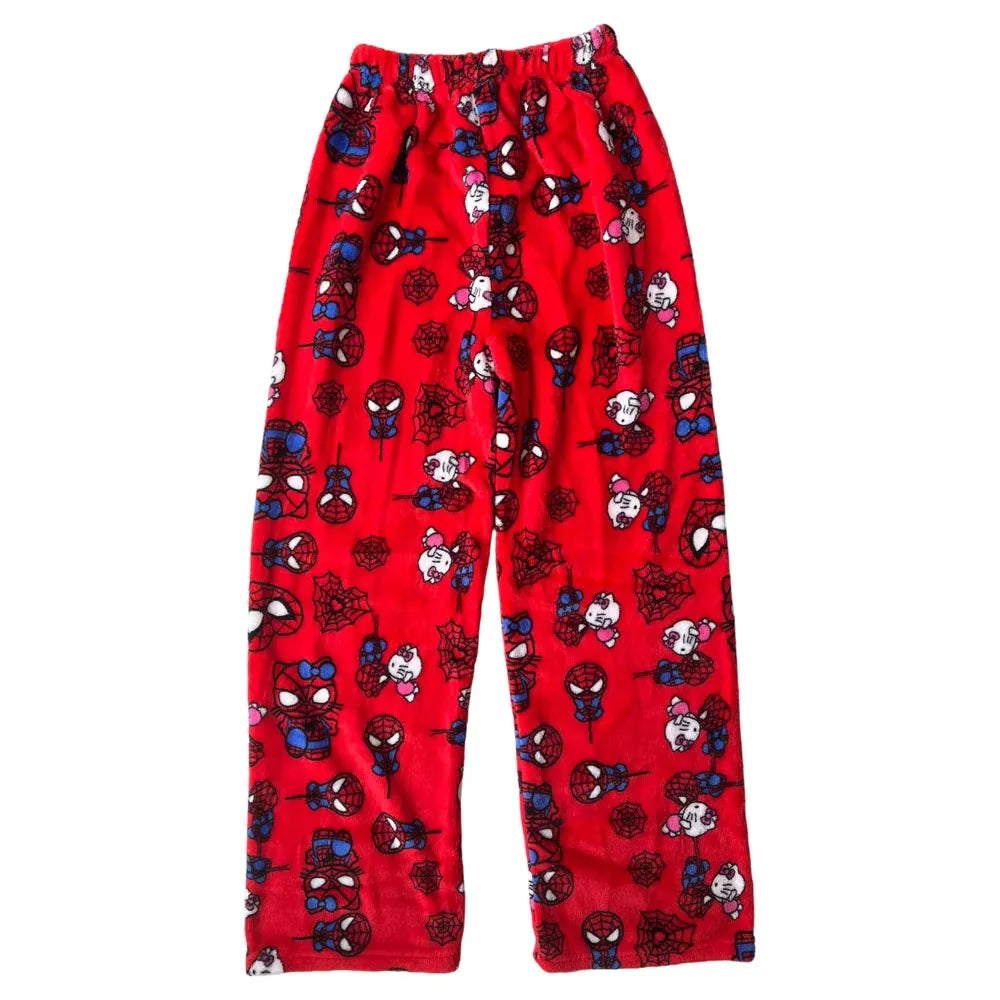 Matching Couples Hello Kitty & Spiderman Pyjamas Pants