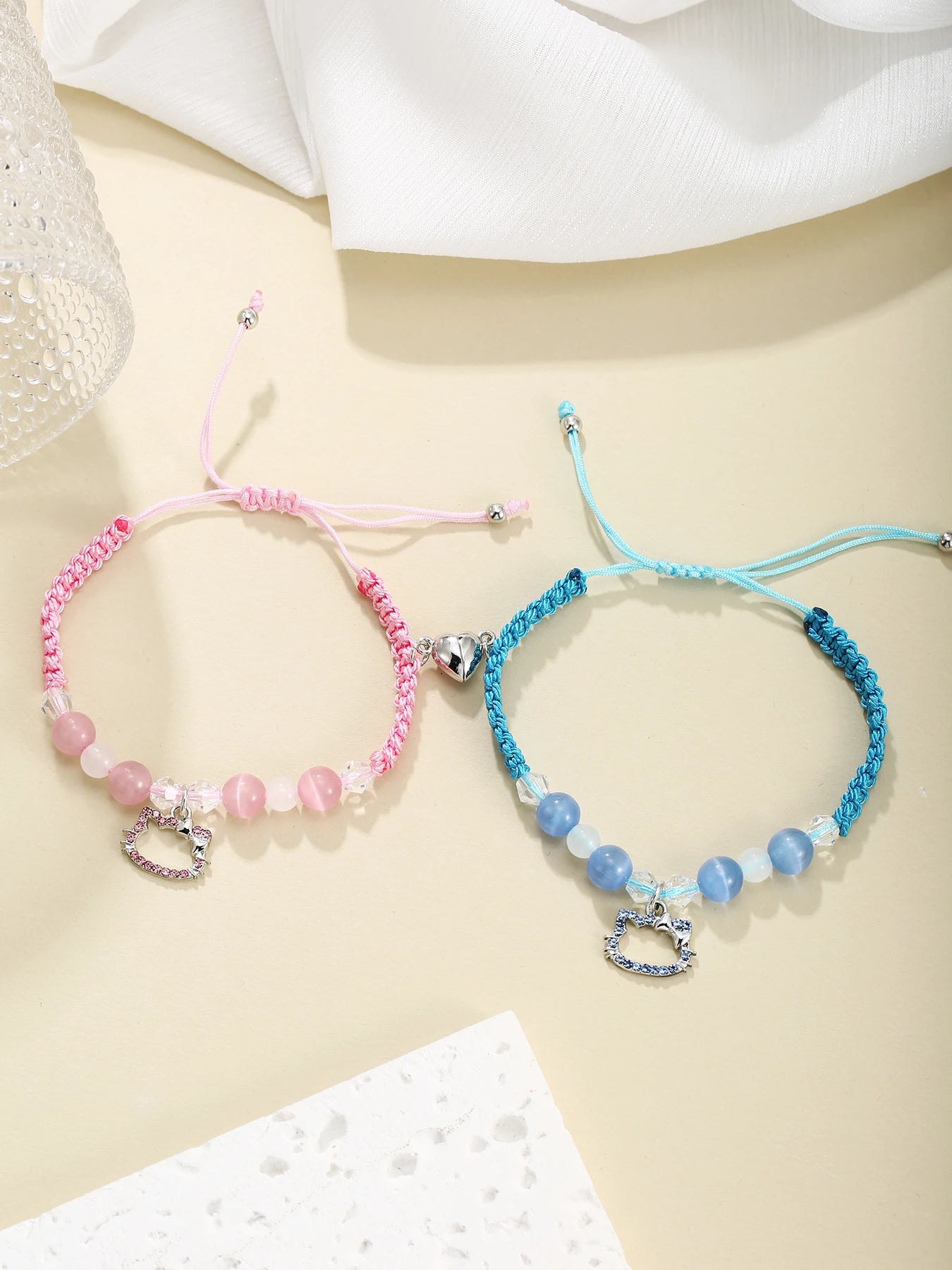 2 pcs Spiderman & Hello Kitty Bracelets