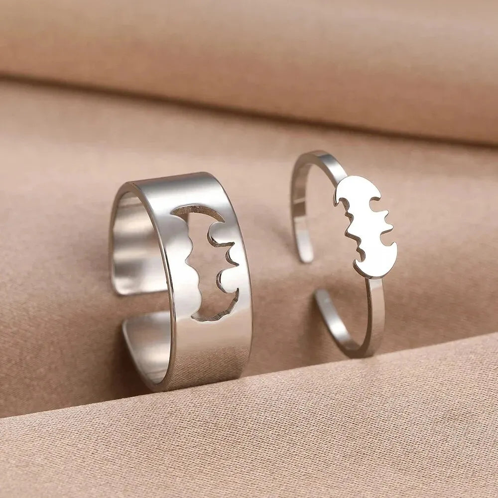 2 Pieces Batman Matching Ring