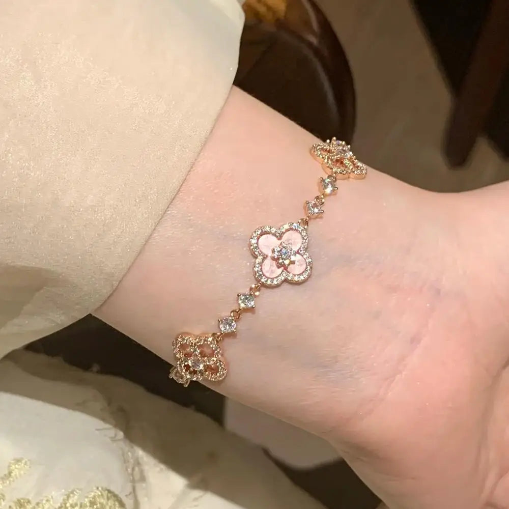 Pink Lucky Charm Bracelet