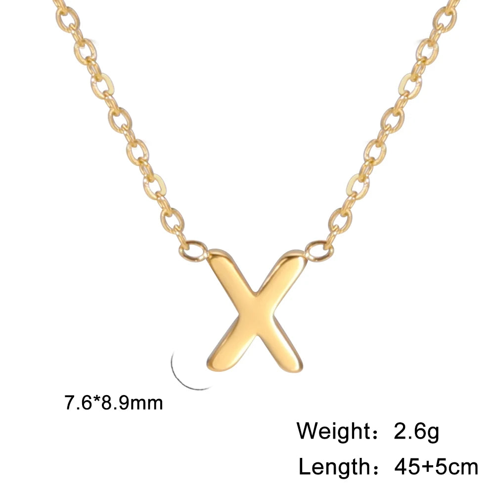 Minimal Letter Necklace