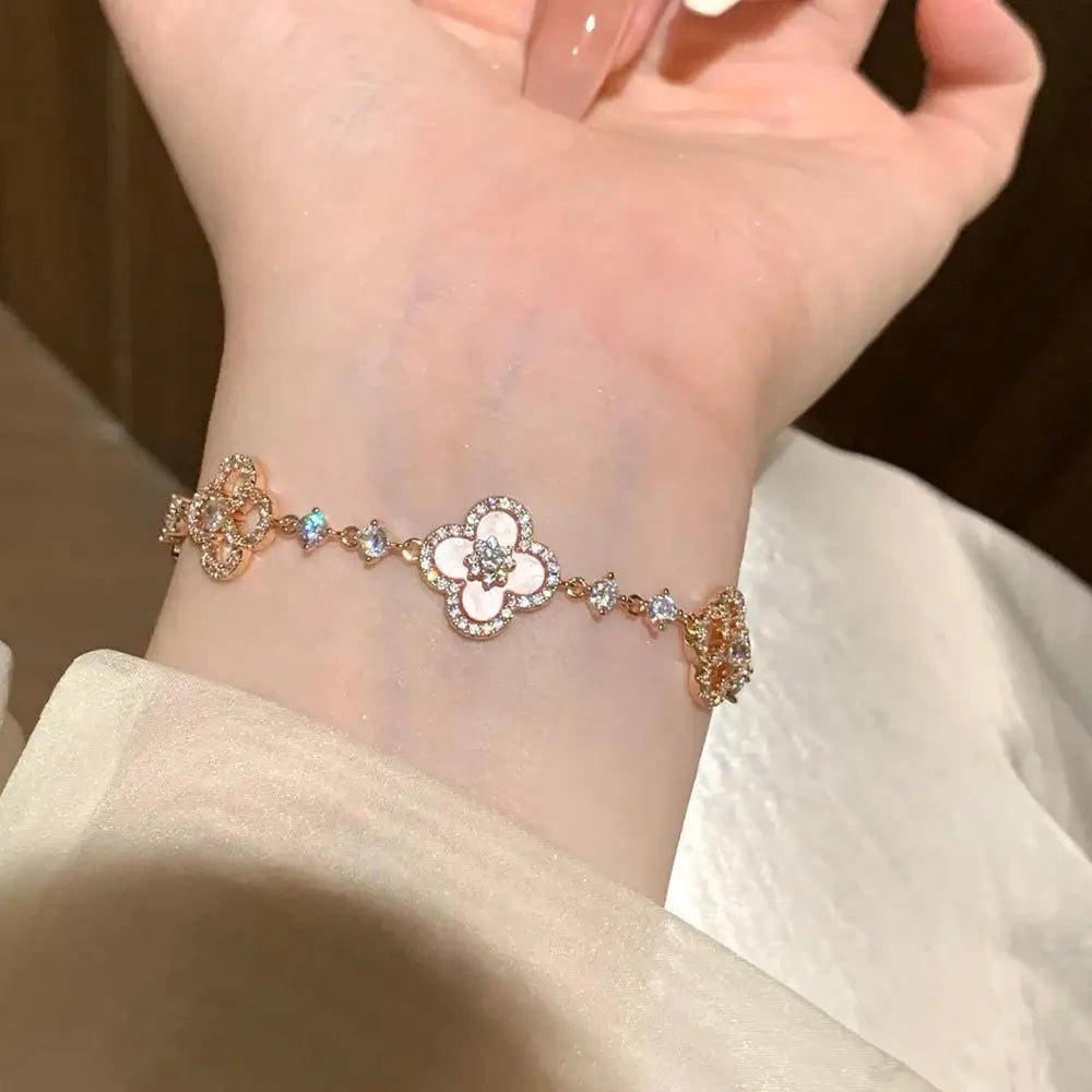 Pink Lucky Charm Bracelet