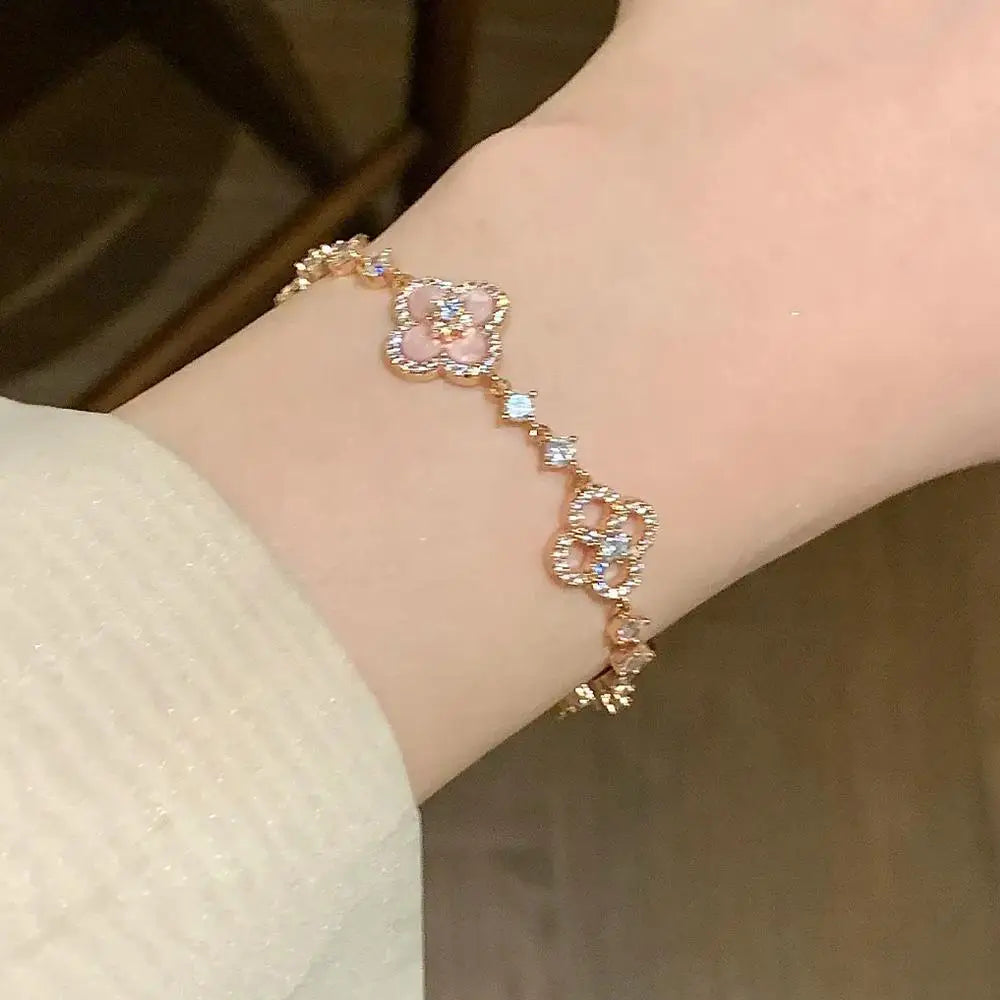 Pink Lucky Charm Bracelet