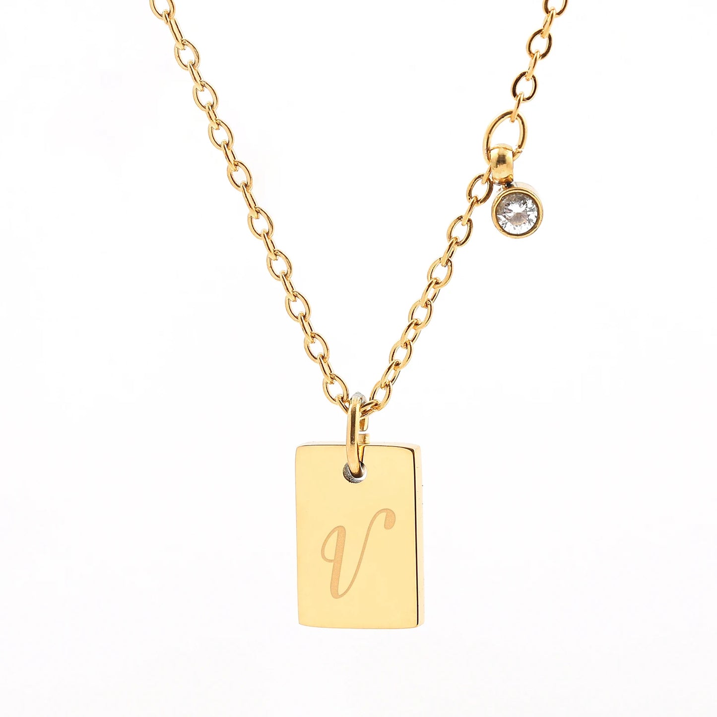 Initial Pendant Necklace