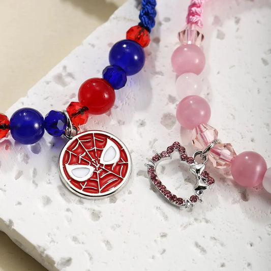 2 pcs Spiderman & Hello Kitty Bracelets