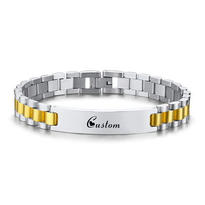 Custom Name Engraved Bracelet