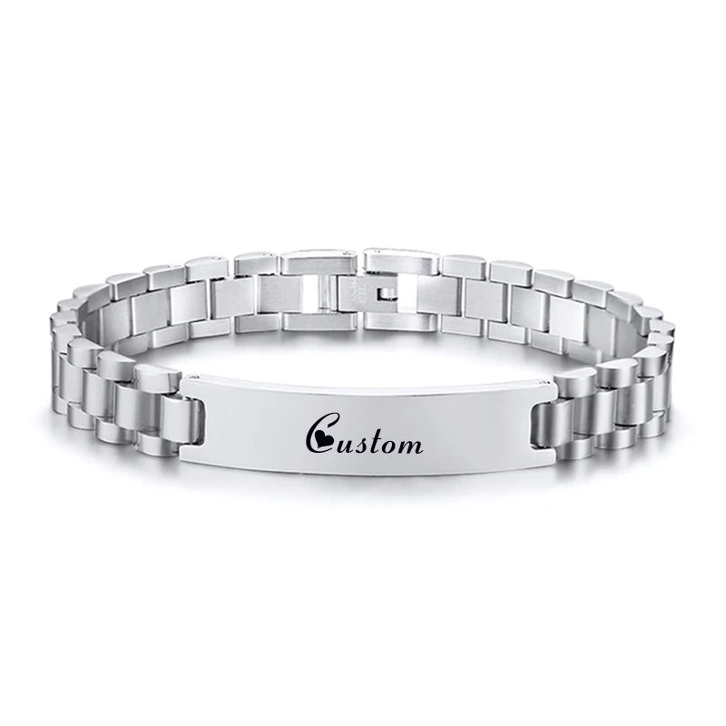 Custom Name Engraved Bracelet