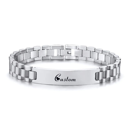 Custom Name Engraved Bracelet