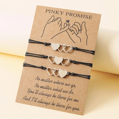 2/3/4 Pcs Best Friend Wax Bracelets