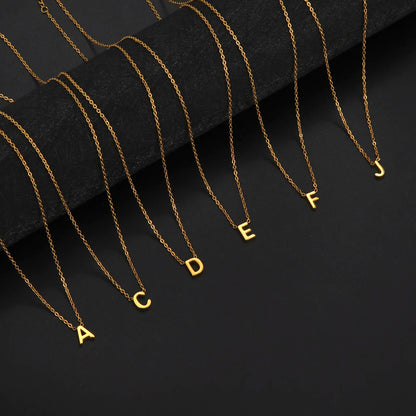 Minimal Letter Necklace