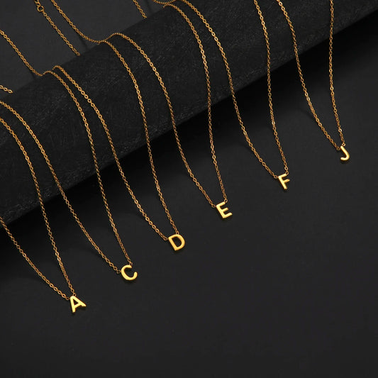 Minimal Letter Necklace