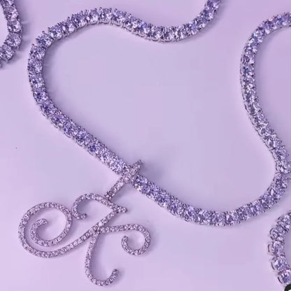 Cursive Cuban Letter Chain