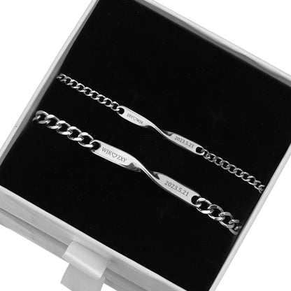 Personalised 2pcs Bracelet Set
