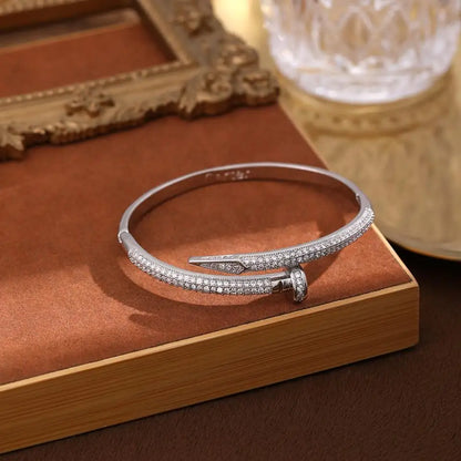 Diamond Nail Bracelet