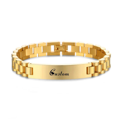 Custom Name Engraved Bracelet