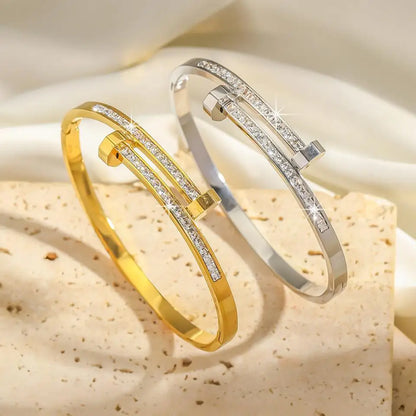 Diamond Nail Bracelet