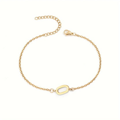 14k Gold Plated Letter Minimalist Bracelet