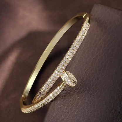 Diamond Nail Bracelet