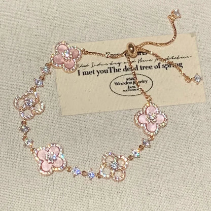 Pink Lucky Charm Bracelet