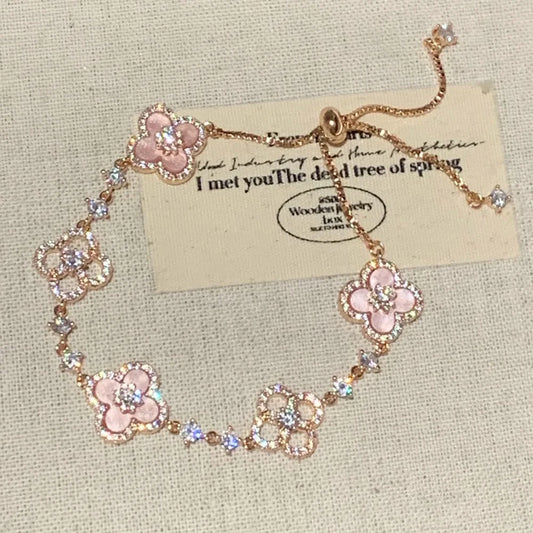 Pink Lucky Charm Bracelet