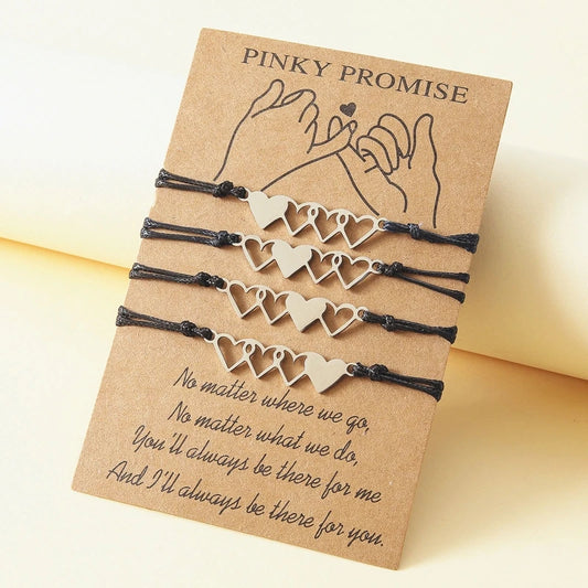 2/3/4 Pcs Best Friend Wax Bracelets