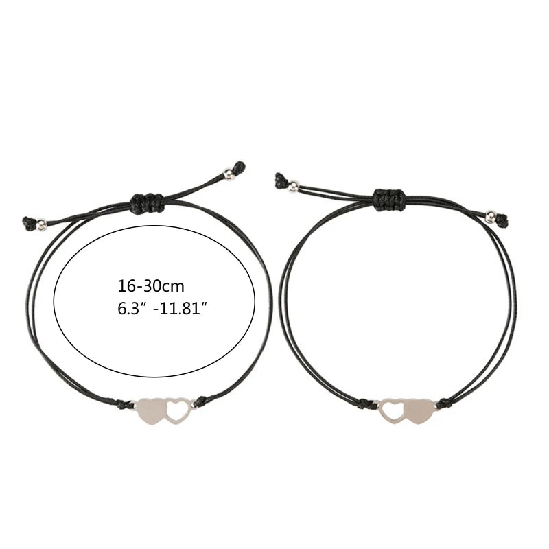 2/3/4 Pcs Best Friend Wax Bracelets