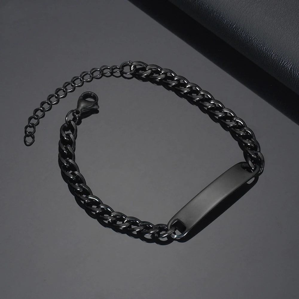 Custom Eyes Photo Engraved Bracelet