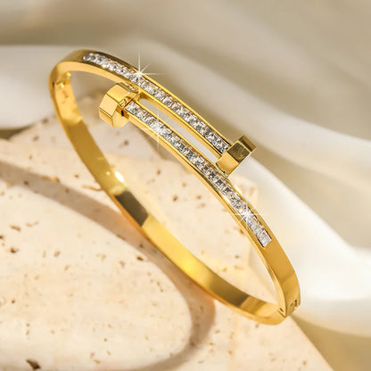 Diamond Nail Bracelet