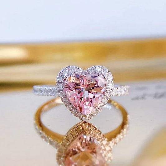 Sparkling Heart Ring
