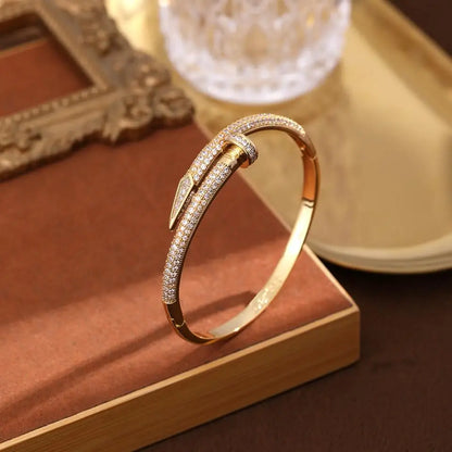 Diamond Nail Bracelet
