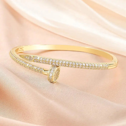 Diamond Nail Bracelet