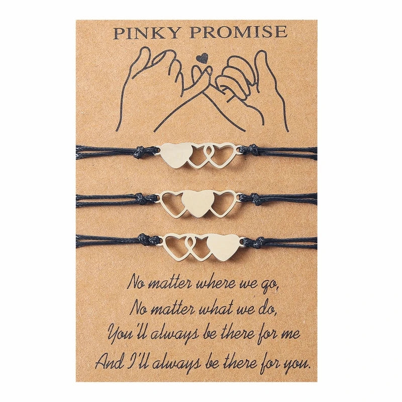 2/3/4 Pcs Best Friend Wax Bracelets