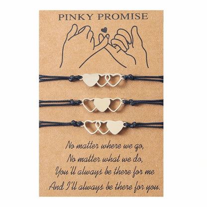 2/3/4 Pcs Best Friend Wax Bracelets