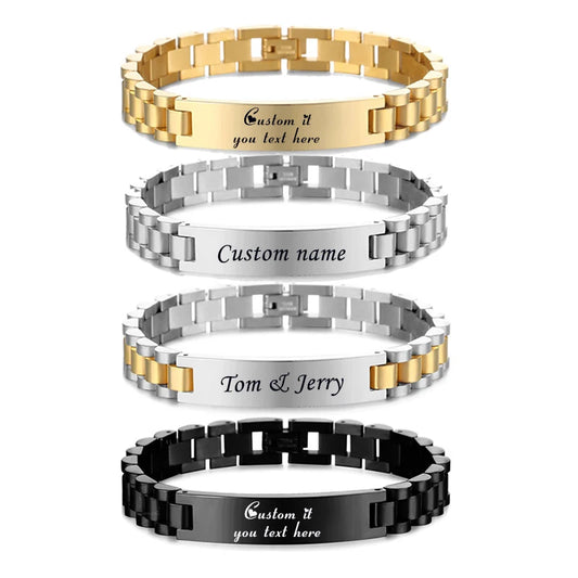 Custom Name Engraved Bracelet