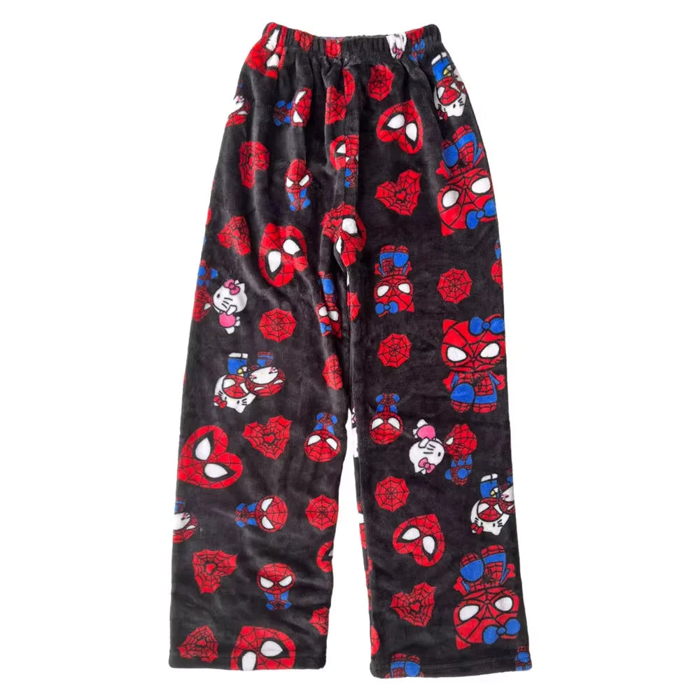 Matching Couples Hello Kitty & Spiderman Pyjamas Pants
