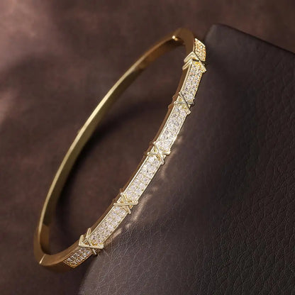 Diamond Nail Bracelet