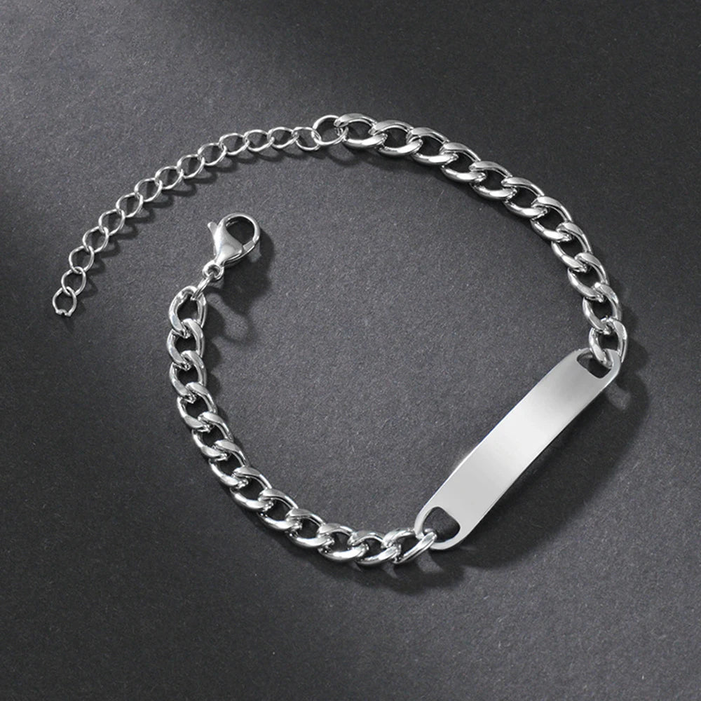 Custom Eyes Photo Engraved Bracelet