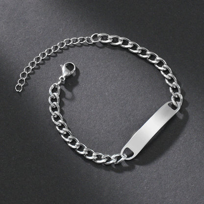 Custom Eyes Photo Engraved Bracelet