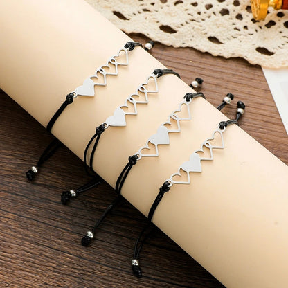 2/3/4 Pcs Best Friend Wax Bracelets
