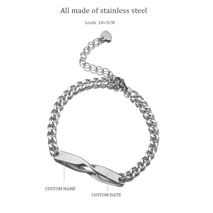 Personalised 2pcs Bracelet Set