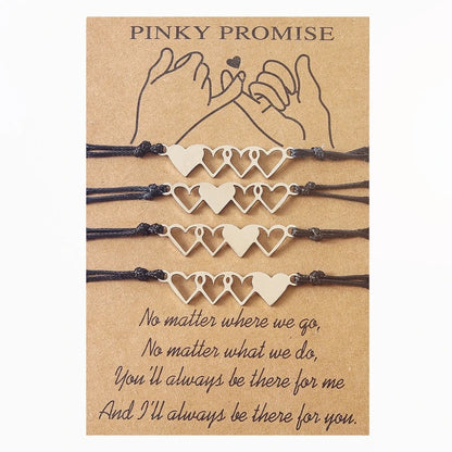 2/3/4 Pcs Best Friend Wax Bracelets