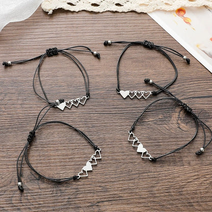 2/3/4 Pcs Best Friend Wax Bracelets
